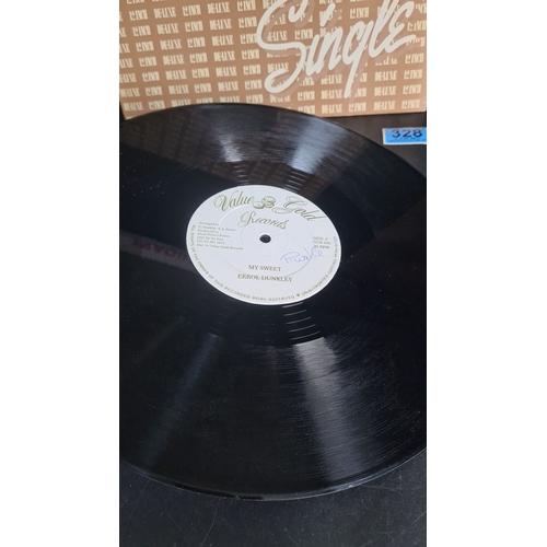 328 - 12-inch vinyl record 'My sweet by Errol Dunkley from Value Gold Records, Version. Arranged by E. Dun... 