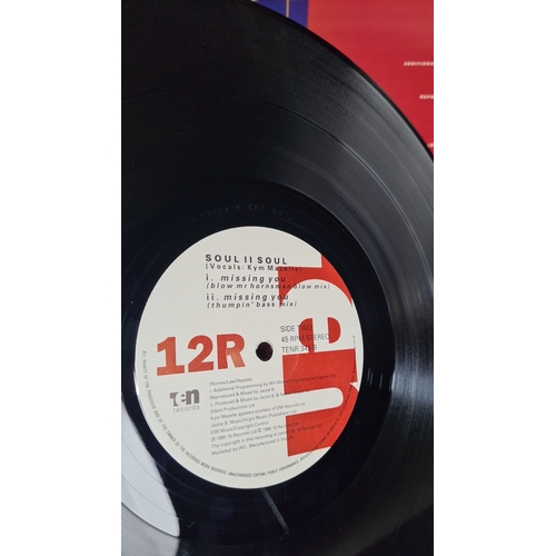 334 - Soul II Soul "Missing You" 12" vinyl record features Kym Mazelle. Released by 10 Reco... 