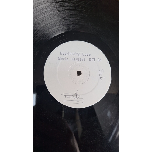 338 - Vinyl Marie Krystal "Everlasting Love" with a signature. All records in this sale sold ind... 