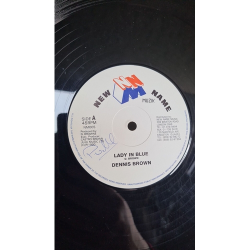 339 - Vinyl 12-inch record 'Lady in blue' by Dennis Brown   All records in this sale sold individually are... 