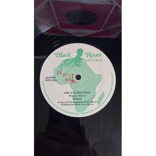 340 - Vinyl record featuring "History" by Radical Youth, produced by Sugar Minott, under Black R... 