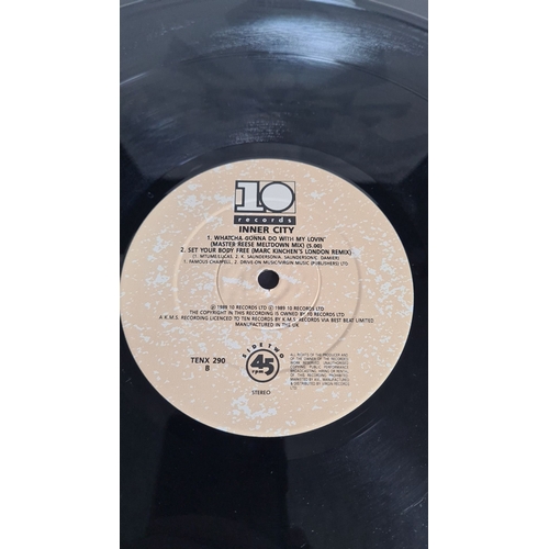 347 - Inner City "Whatcha Gonna Do With My Lovin'" vinyl, 1989. Features remixes by Kevin Saunde... 