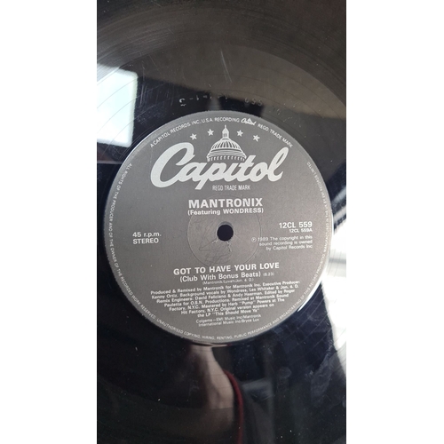 348 - Capitol Records 12" vinyl single by Mantronix featuring Wondress. Tracks: "Got To Have You... 