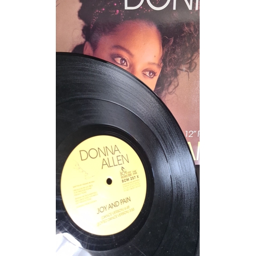 350 - Donna Allen "Joy and Pain" 12" vinyl single, BCM Records. Features dance, edited remi... 