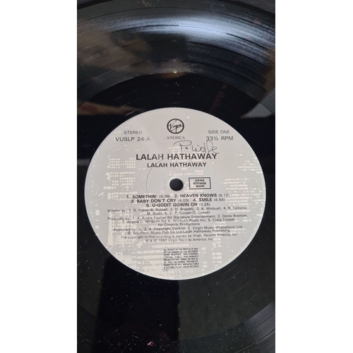 352 - Vinyl record, "Lalah Hathaway" album, released by Virgin Records, 1990. Includes tracks li... 