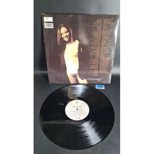 352 - Vinyl record, "Lalah Hathaway" album, released by Virgin Records, 1990. Includes tracks li... 