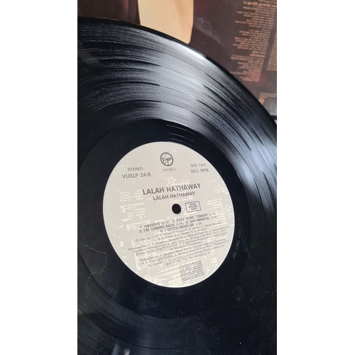 352 - Vinyl record, "Lalah Hathaway" album, released by Virgin Records, 1990. Includes tracks li... 