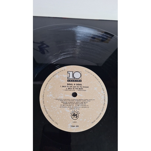 354 - Soul II Soul 'Back to Life' vinyl single, 1989. 10 Records. Includes 'Club Mix' and 'Jam on the Groo... 