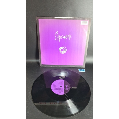 361 - Vinyl 12-inch record 'Dancing in the night' by Lanier & co, featuring a distinctive purple sleeve an... 