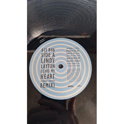 369 - Vinyl single featuring Lindy Layton's "Echo My Heart," by Yvonne Turner and Mark Saunders,... 