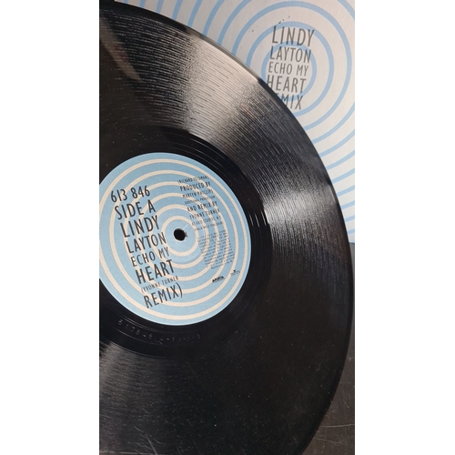 369 - Vinyl single featuring Lindy Layton's "Echo My Heart," by Yvonne Turner and Mark Saunders,... 