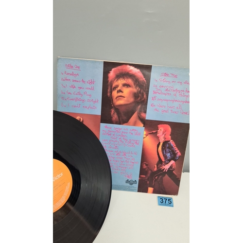 375 - David Bowie "Pin Ups" vinyl LP, 1973 RCA Records, RS 1003. Iconic cover art. Produced by K... 