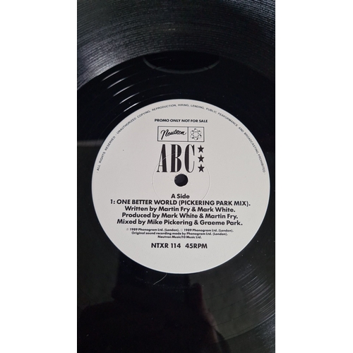 376 - Vinyl record promotional copy of "One Better World" by ABC, 1989. Neutron label, NTXR 114,... 