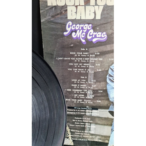 388 - Vinyl Record: "Rock Your Baby" by George McCrae, Jay Boy label, 1974. Songs by H.W. Casey ... 