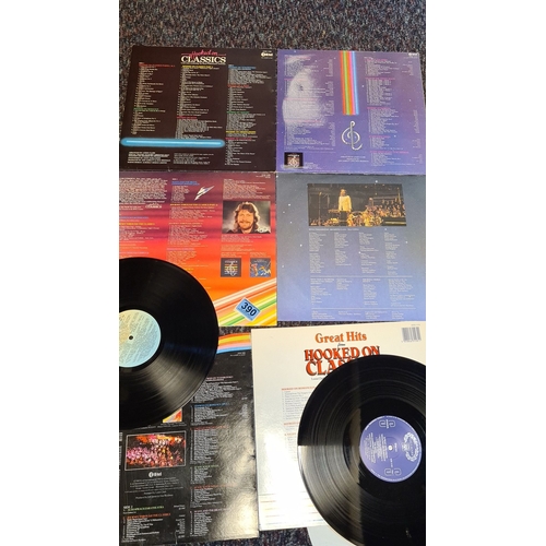 390 - Joblot of Hooked on Classics 2 LP and "Hooked on Christmas" single by Louis Clark, featuri... 