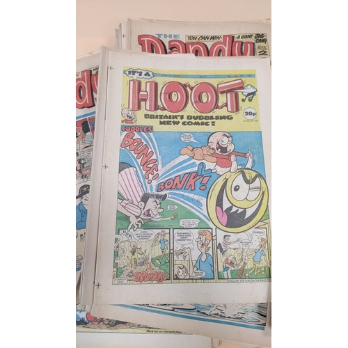 40 - Job lot of Dandy, Beano and Hoot comic books