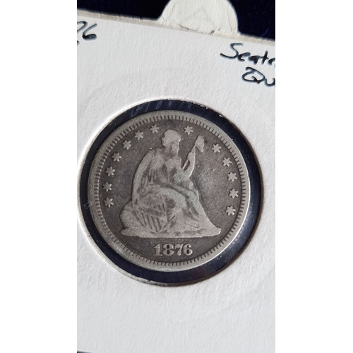 411 - 1876-P (Philadelphia) Seated Liberty Half Dollar