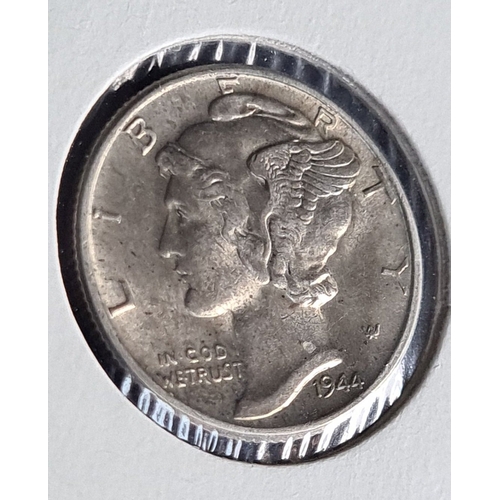 421 - 1944-P (Philadelphia) Mercury Dime (Extra Fine Grade)