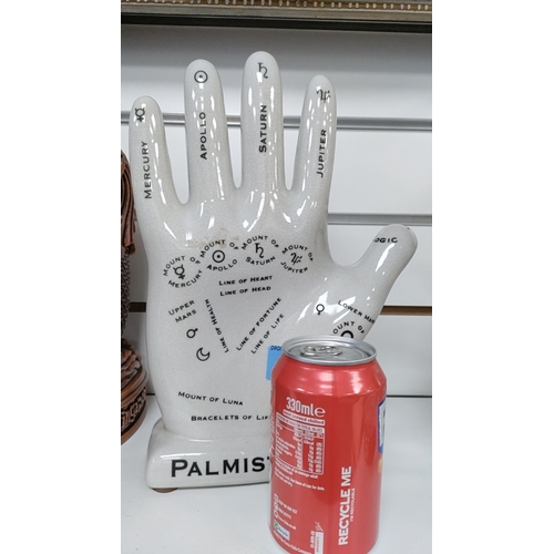 45 - Large Palmistry hand statue