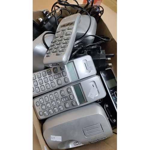 62 - Job lot of BT cordless house phones