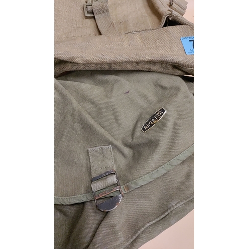 71 - Two canvas military bags