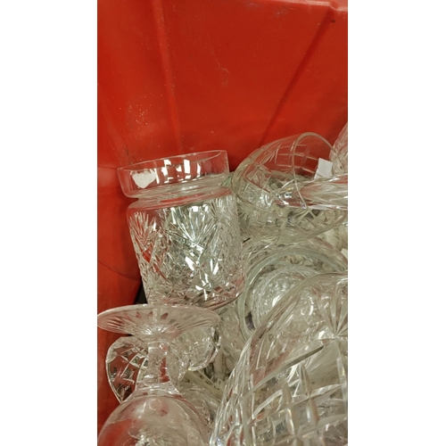 74 - Job lot of crystal glass inc vases, glasses, decanter and more