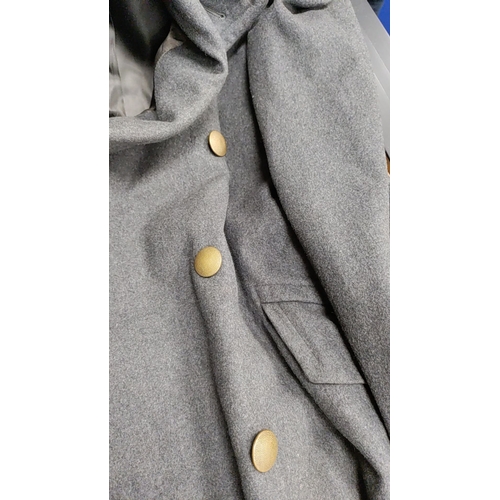 79 - German Luftwaffe Great Coat, buttons suggest WWii