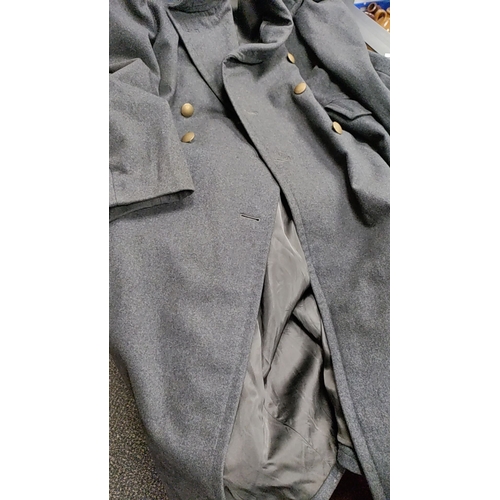 79 - German Luftwaffe Great Coat, buttons suggest WWii