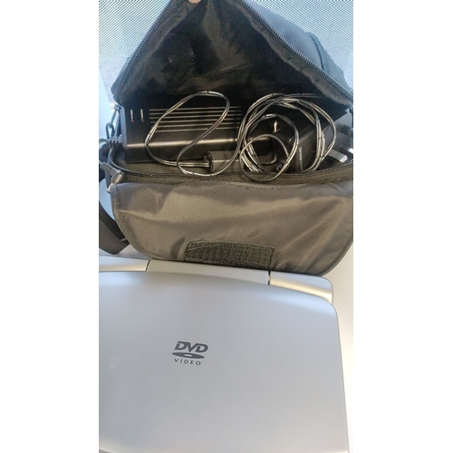 8 - Venturer pvs123 portable DVD player in a Vivanco carry case