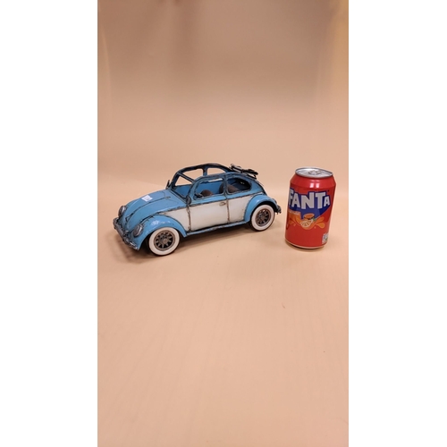 87 - Model tinplate VW Beetle