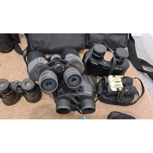 434 - Collection of 12 pairs of binoculars to include Re Vue 20 x 50, Sunagor 20 x 100 x 50, Jessops 8 x 2... 