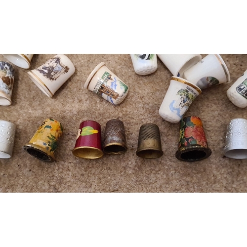 435 - Collection of over 170 various decorative vintage thimbles