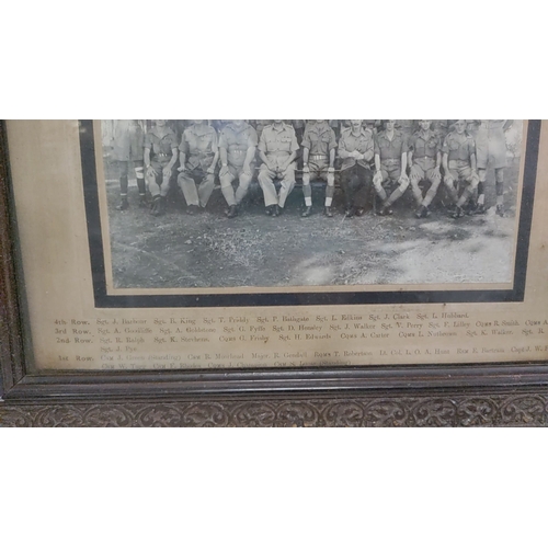 442 - British Indian Soldiers Military photograph framed of No 1 Infantry