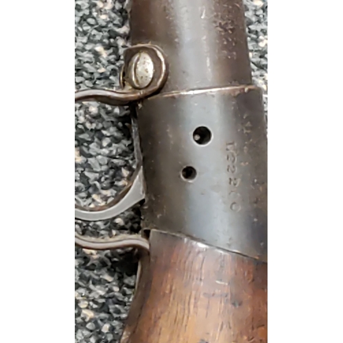 443 - Antique air rifle thought to be Lincoln Jeffries or BSA and short barreled ladies version.