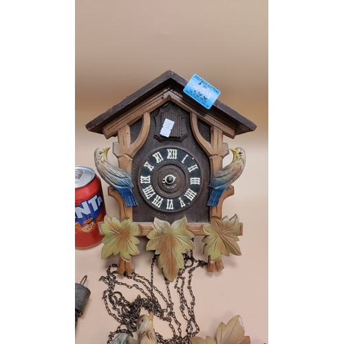 459 - Wooden cuckoo clock as found