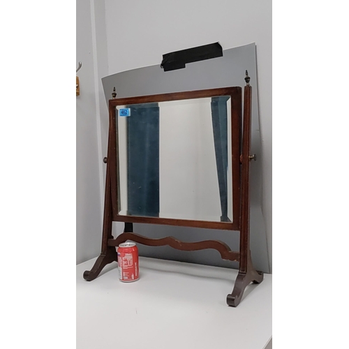 462 - Antique dressing table mirror in wooden frame