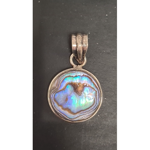 495 - 925 silver and Abelone pendant