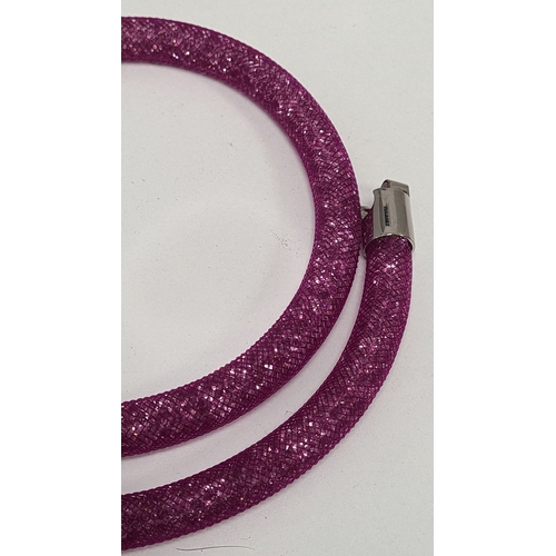 503 - Swarovski 36cm necklace in purple