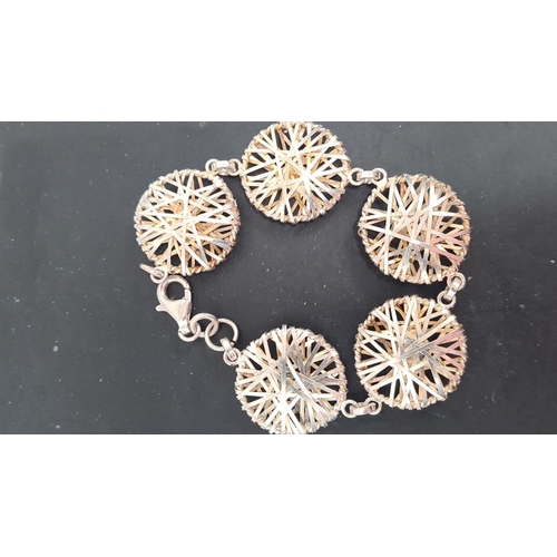 505 - 925 silver filigree bracelet