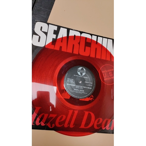 551 - 12 inch red coloured vinyl record Hazel Dean Searchin