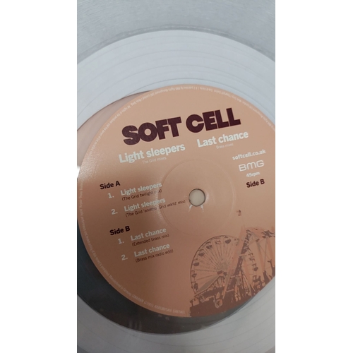 552 - 12 inch clear vinyl record Soft Cell Light Sleepers