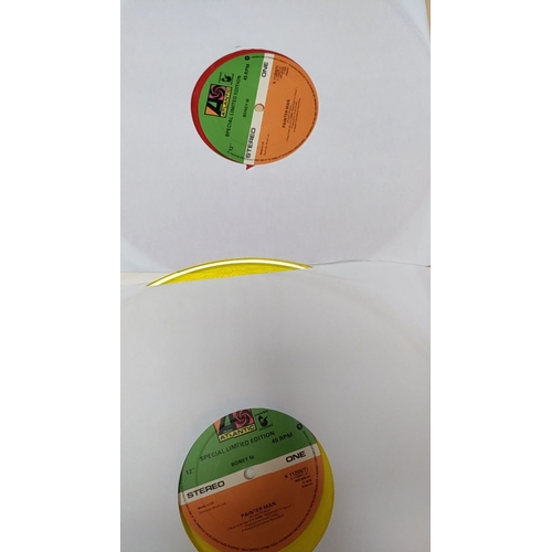 554 - 12 inch coloured vinyl records  x 3 by Boney M