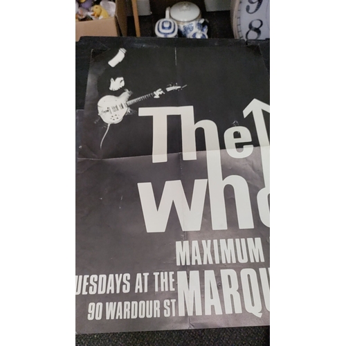 556 - The Who Live At Leeds fold open early vinyl album with inserts and poster etc