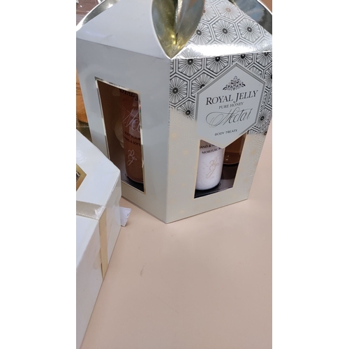 581 - Three  luxury royal jelly gift sets to include Marks and Spencer