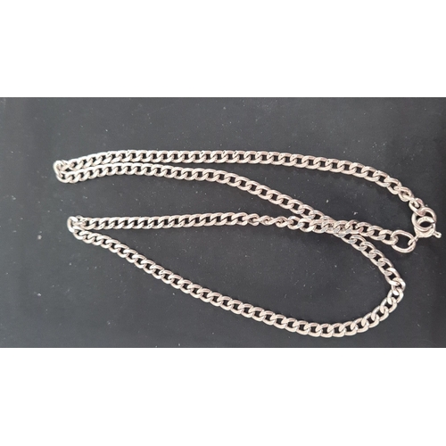 618 - 925 Silver chain. 40cm