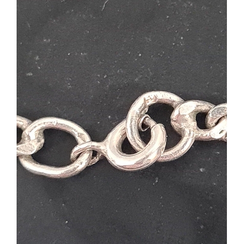 618 - 925 Silver chain. 40cm