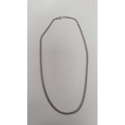 618 - 925 Silver chain. 40cm