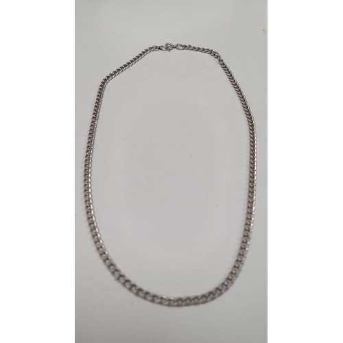 618 - 925 Silver chain. 40cm