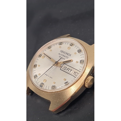 628 - Sekonda automatic 26 jewels mens watch face. Serial No: 419582