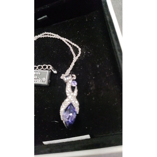 641 - Swarovski Crystal necklace with pendant 40cm long